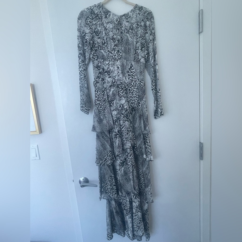 AFRM black and white animal print dress